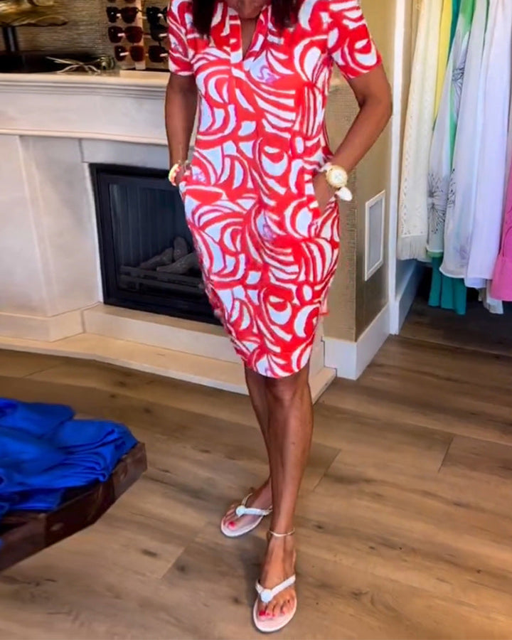 Theo™ | Abito estivo leggero a trapezio con scollatura a V