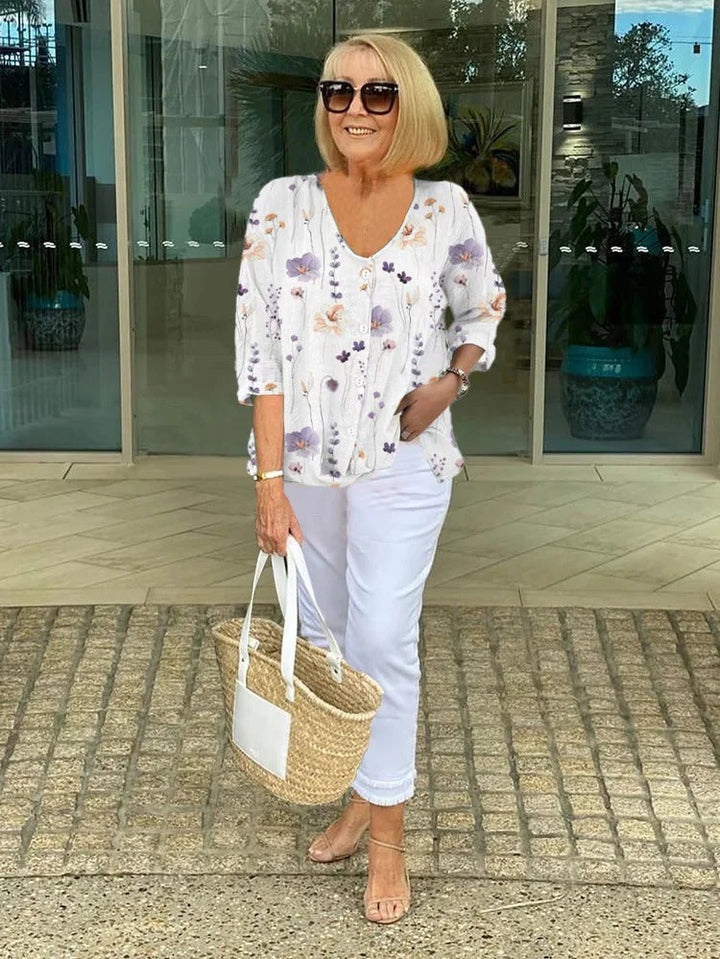 Eilo™ | Top Floreale Elegante per uno Stile Senza Sforzo