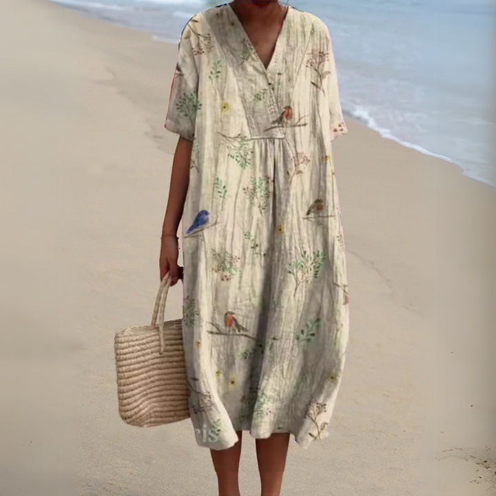 Clarissa™ | Abito Estivo Floreale Elegante e Leggero