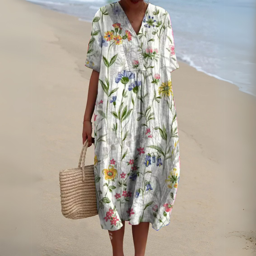 Clarissa™ | Abito Estivo Floreale Elegante e Leggero