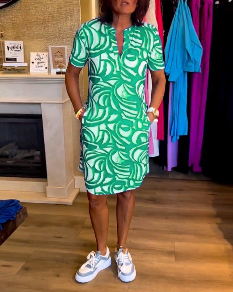 Theo™ | Abito estivo leggero a trapezio con scollatura a V