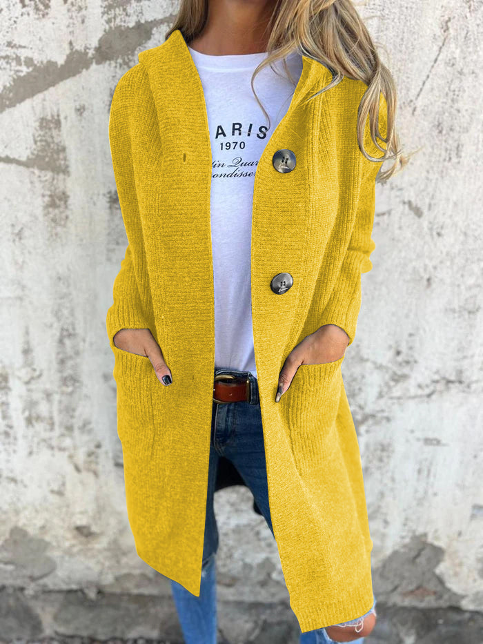 Siro™ | Elegante Maglione Lungo con Cappuccio