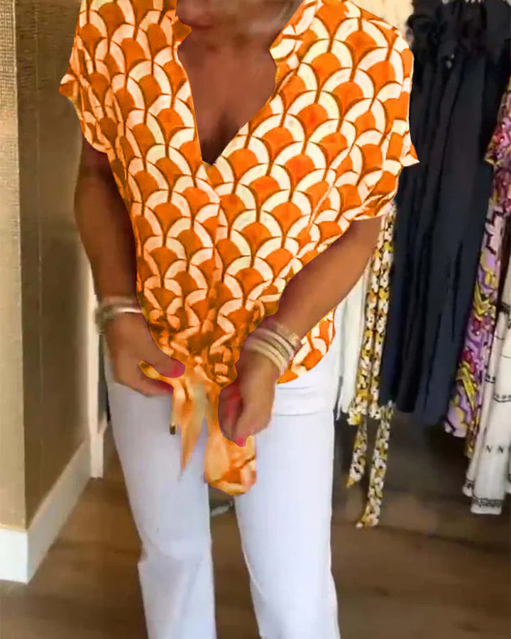 Marina™ | Blusa estiva elegante con dettaglio di bottone