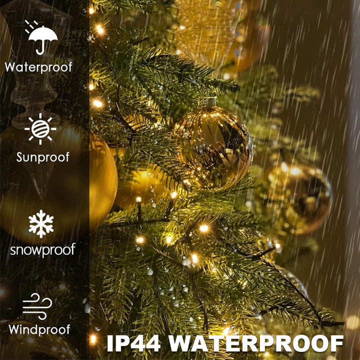 🎄 Stella a cinque punte con anello LED – Illuminazione per albero di Natale 🎄