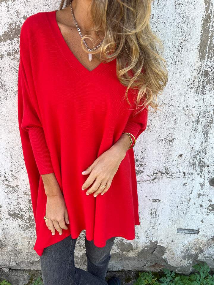 Elaine™ | Maglione in maglia comodo con scollatura a V e maniche lunghe