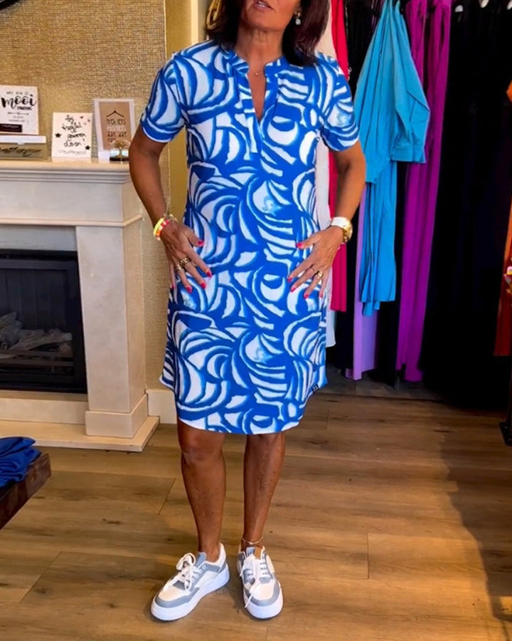 Theo™ | Abito estivo leggero a trapezio con scollatura a V