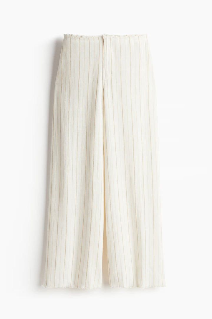 Luella™ | Pantaloni a mix di lino chic