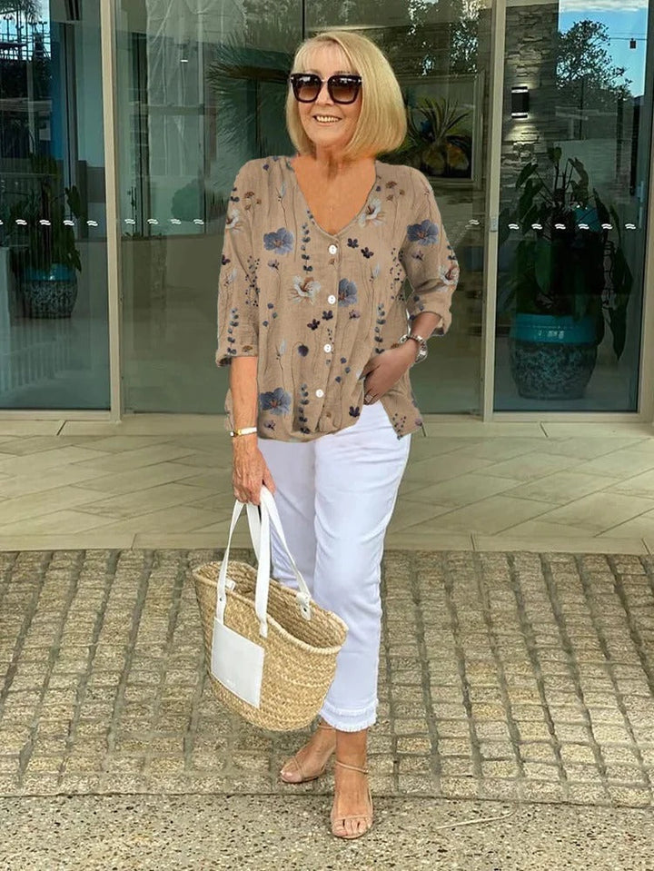 Eilo™ | Top Floreale Elegante per uno Stile Senza Sforzo