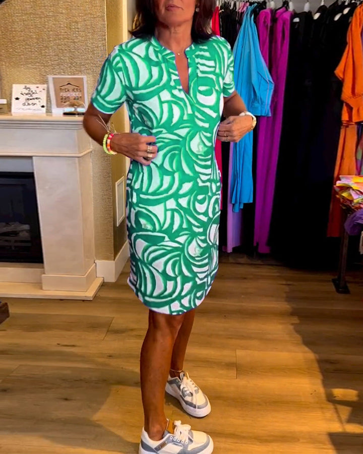 Theo™ | Abito estivo leggero a trapezio con scollatura a V