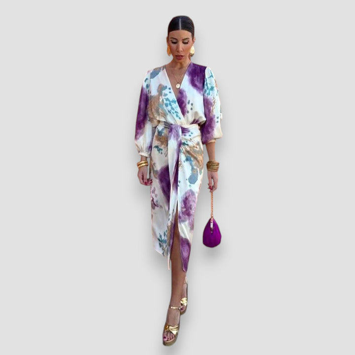 Liora™ | Abito Elegante con Scollatura a V