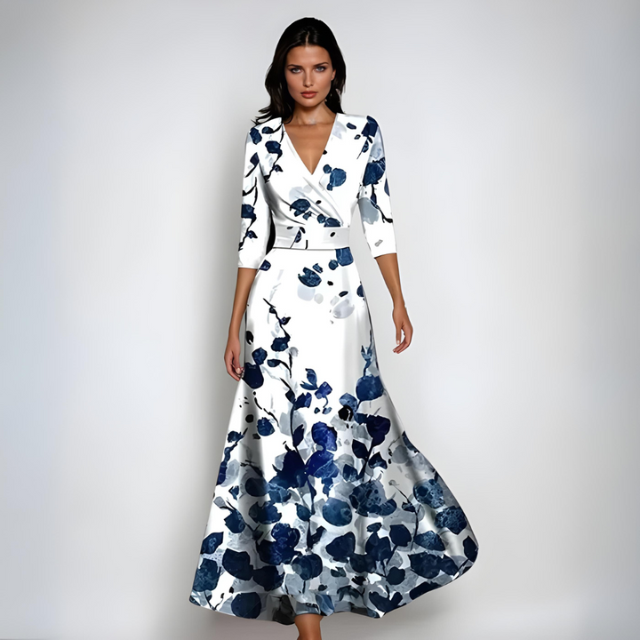 Janoa™ | Elegante Maxidress con Stampa Floreale