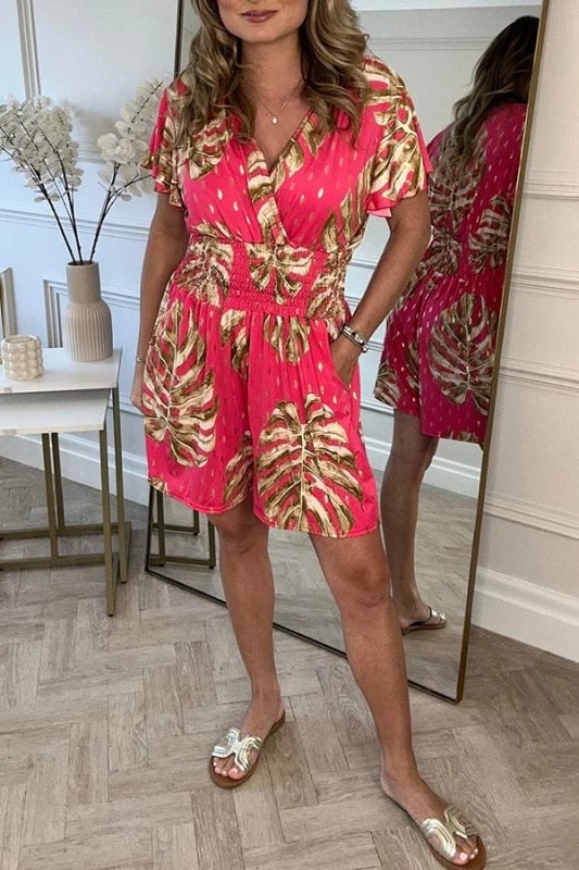 Quyra™ | Tuta casual con stampa floreale