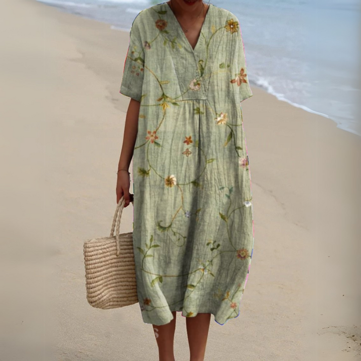 Clarissa™ | Abito Estivo Floreale Elegante e Leggero