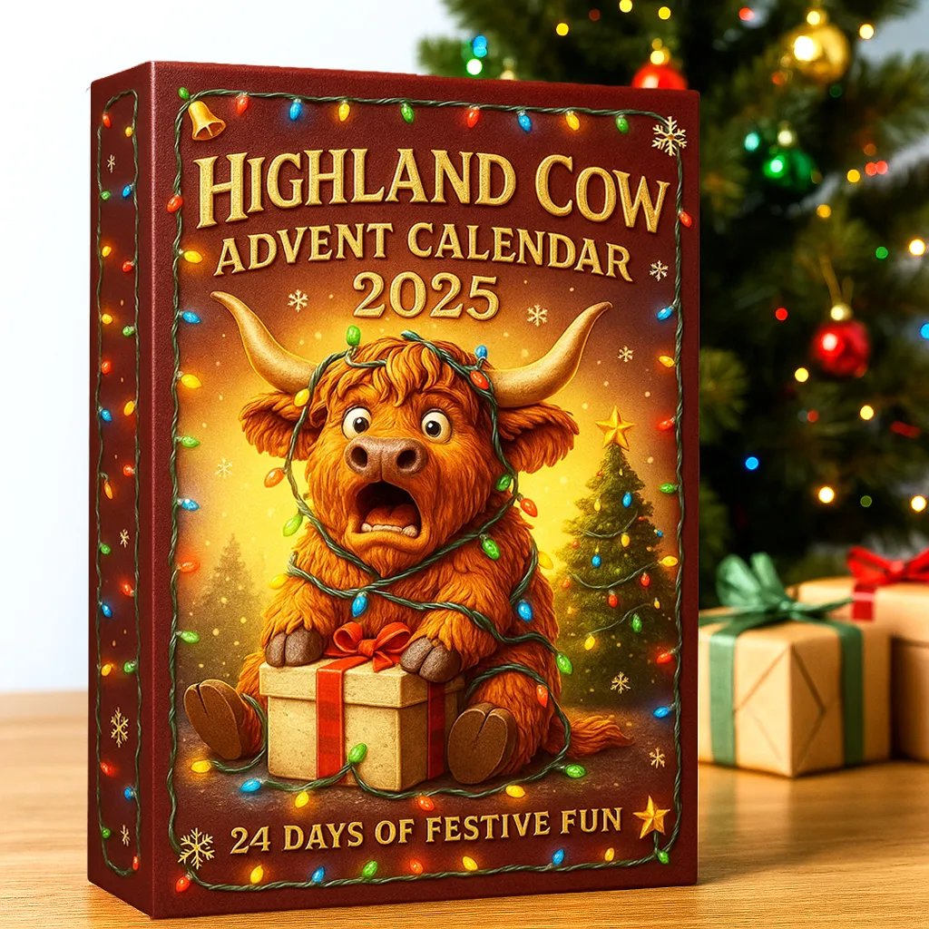🐮 Calendario dell'Avvento Hooglander 2025 🎄✨ (24 pezzi)