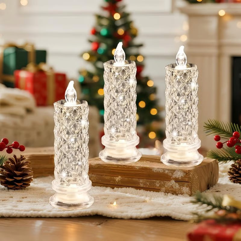 🔥Ultimo giorno 49% di sconto🎁Candelabro in cristallo a LED