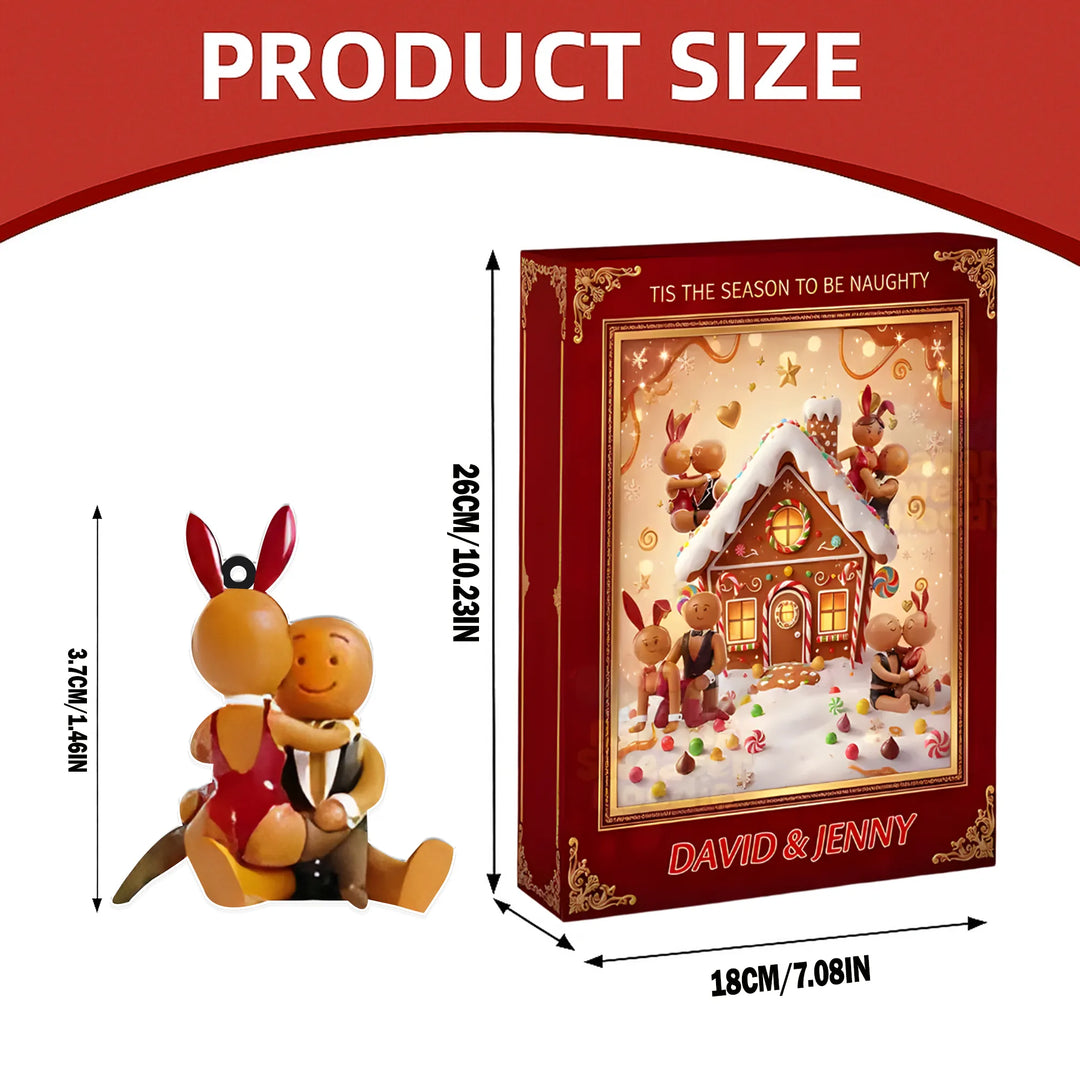 Calendario dell’Avvento 2025 Omini di Pan di Zenzero – 24 Giorni Birichini per Coppie 🎄