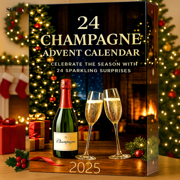 Calendario del Conteggio alla Champagne 2025 – 24 Giorni di Festa e Piacere 🥂🎄