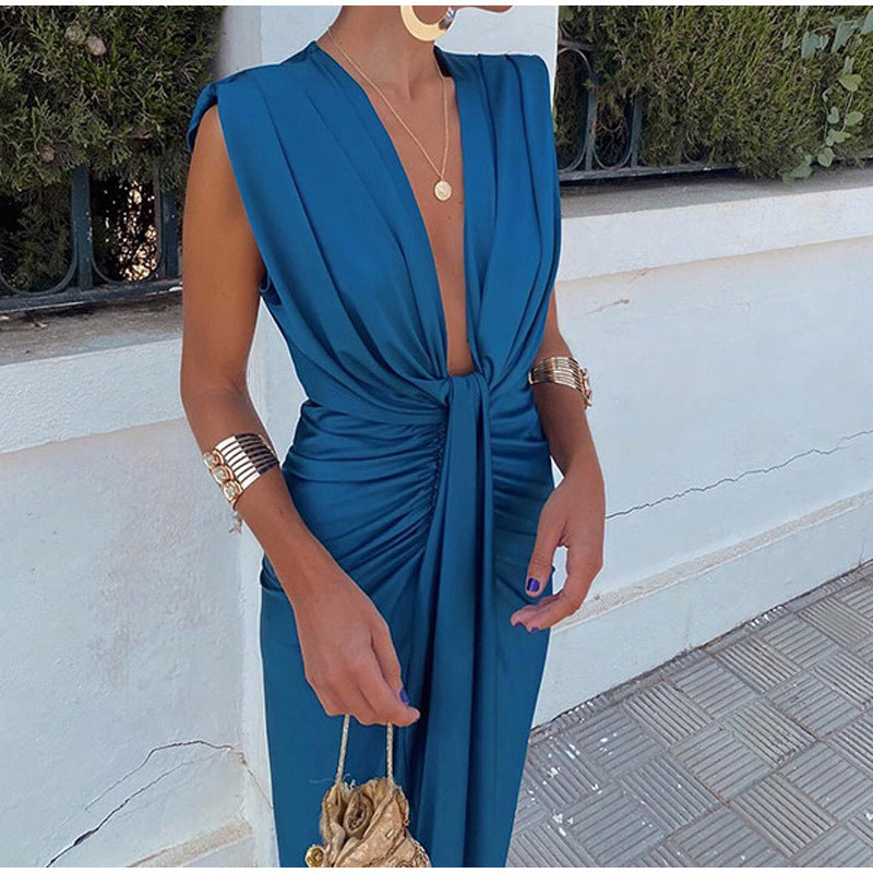 Elvia™ | Abito da sera con scollatura audace e silhouette elegante