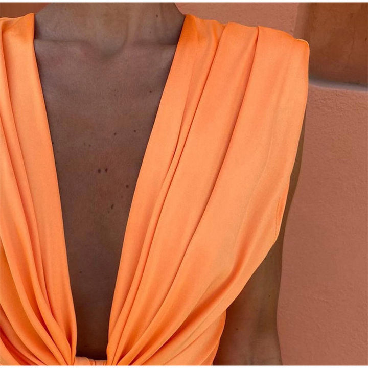 Elvia™ | Abito da sera con scollatura audace e silhouette elegante