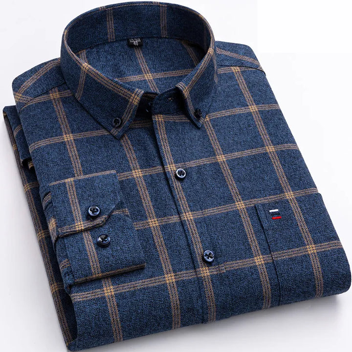 Liora™ | Camicia a Quadri Classica con un Tocco Contemporaneo