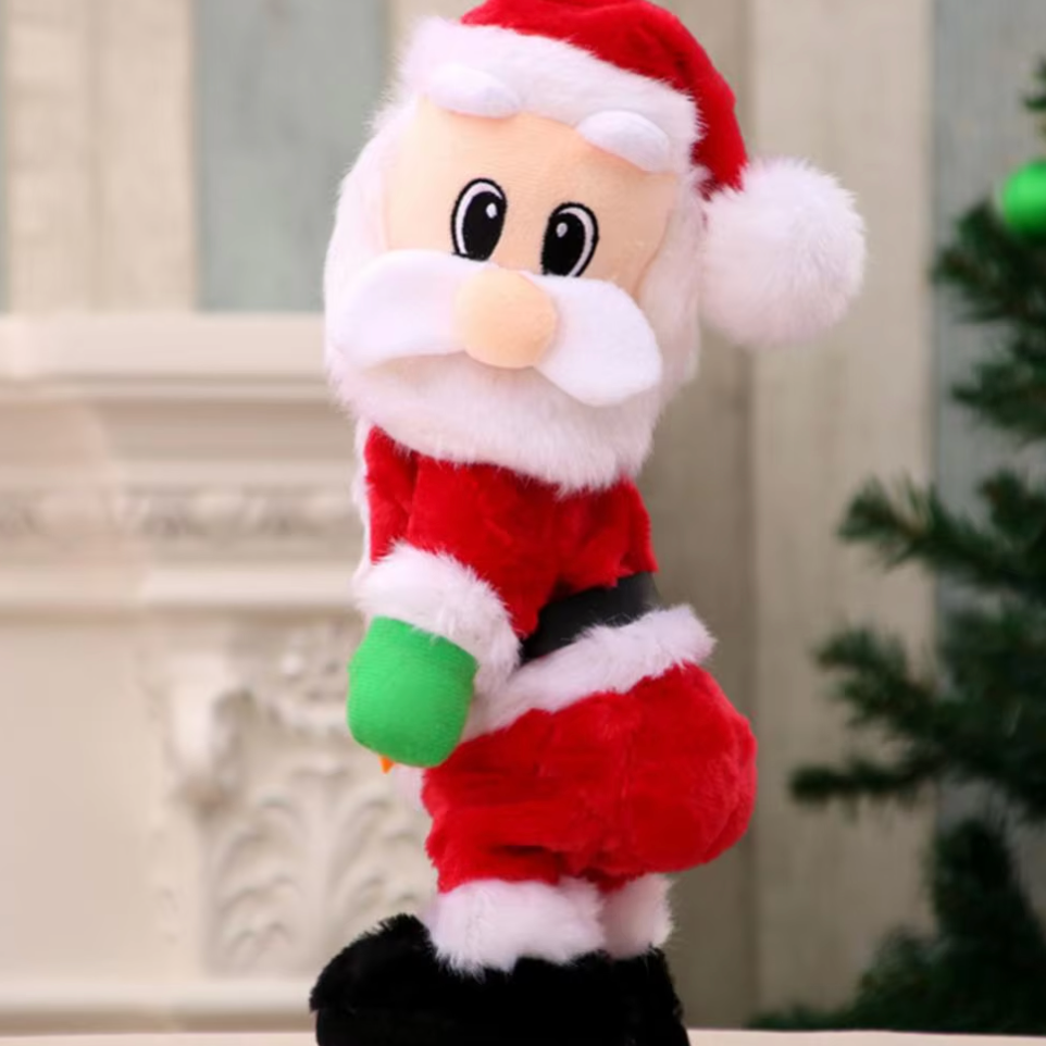 (🎉 Promozione di Natale Anticipata - 50% DI SCONTO 🎄) Babbo Natale Musicale con Corda Arrampicante