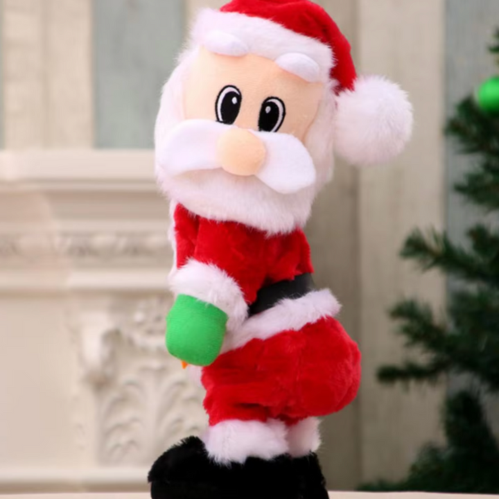 (🎉 Promozione di Natale Anticipata - 50% DI SCONTO 🎄) Babbo Natale Musicale con Corda Arrampicante