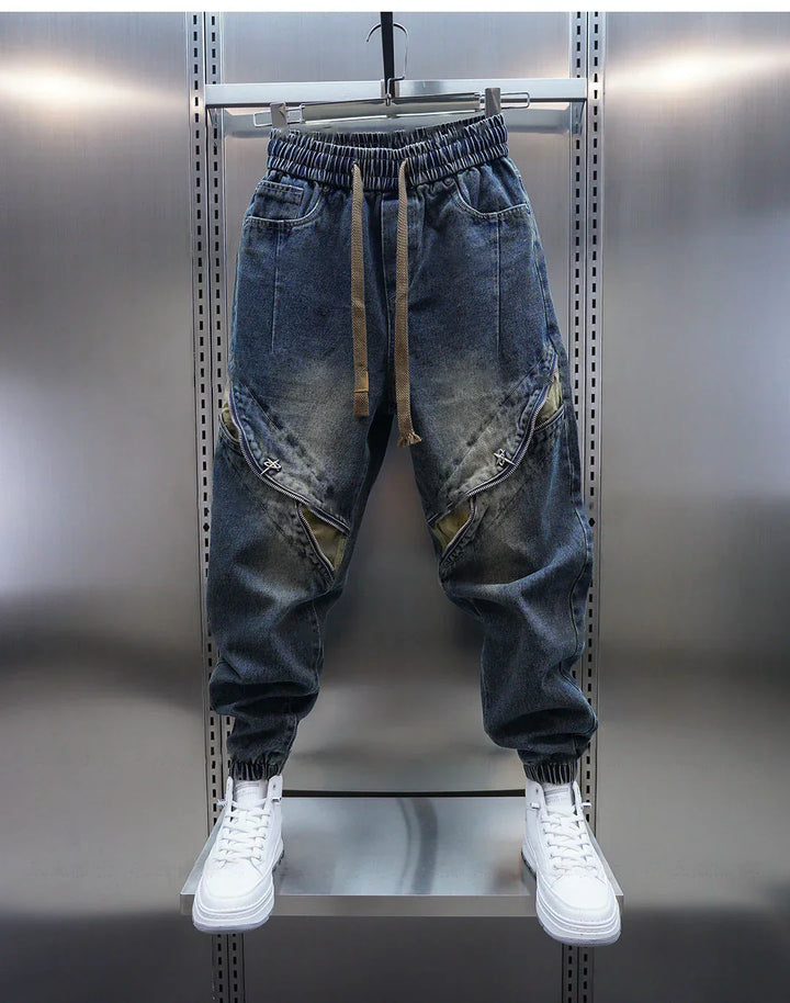 Clyro™ | Pantaloni Baggy in Denim con Cintura per un Look Urban