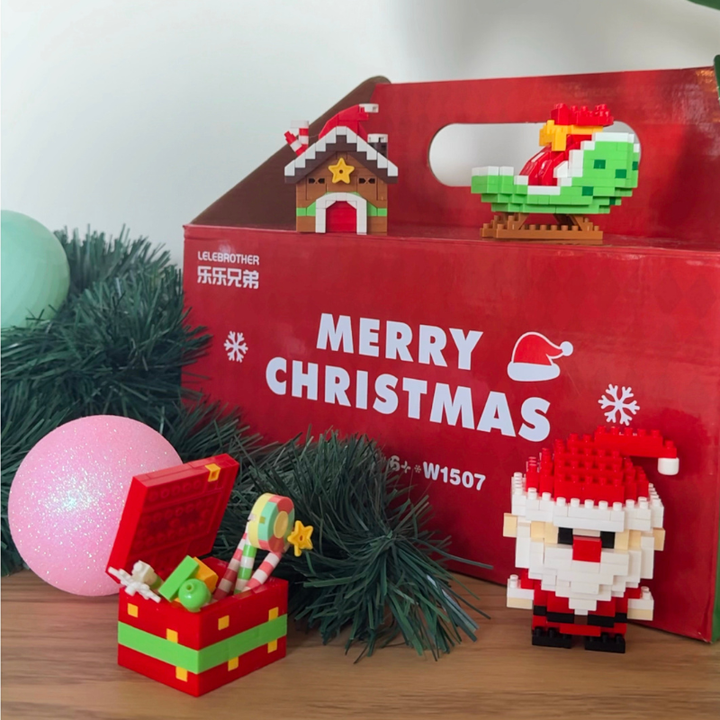 🎅 Santa Byggeklosser™ – 12 figure natalizie creative per tutta la famiglia. 🎄