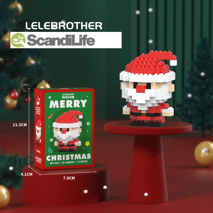 🎅 Santa Byggeklosser™ – 12 figure natalizie creative per tutta la famiglia. 🎄