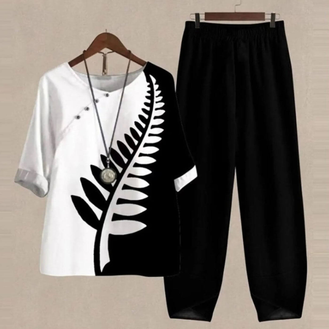 Linda™ | Set di Comfort Elegante in Due Pezzi