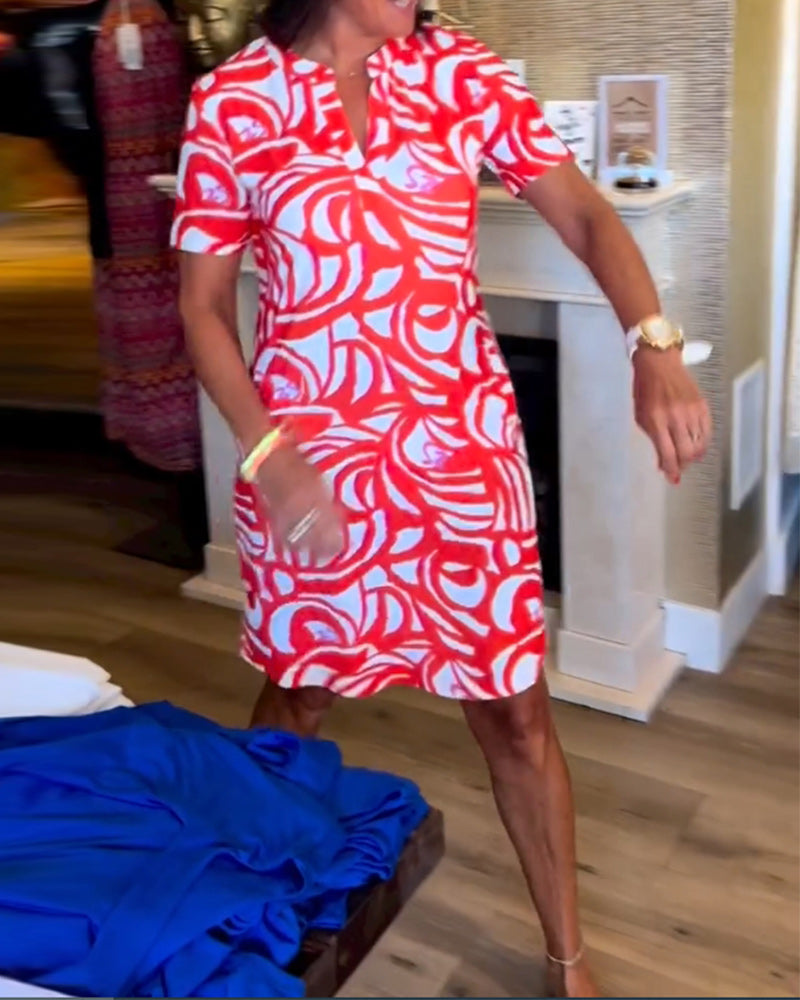 Theo™ | Abito estivo leggero a trapezio con scollatura a V