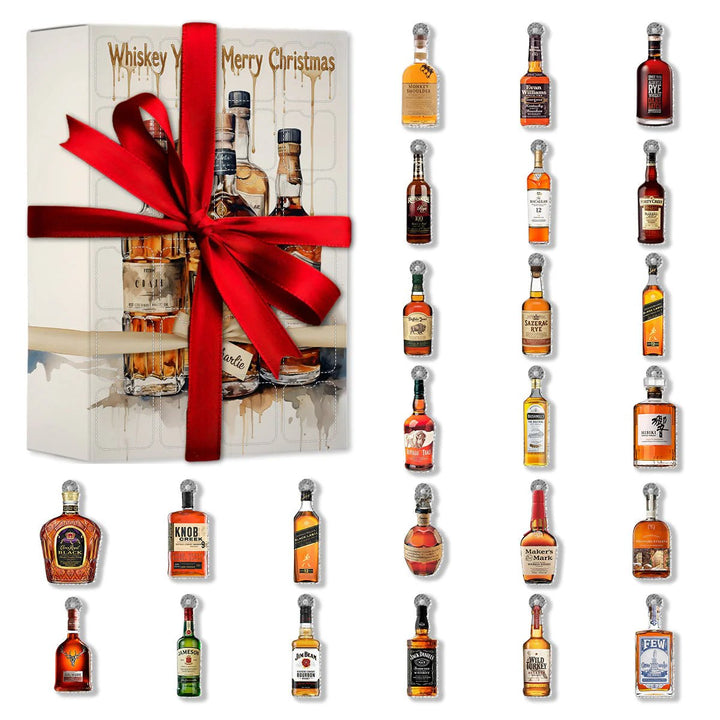 🥃Calendario dell'Avvento a tema whisky (con decorazioni)🎄