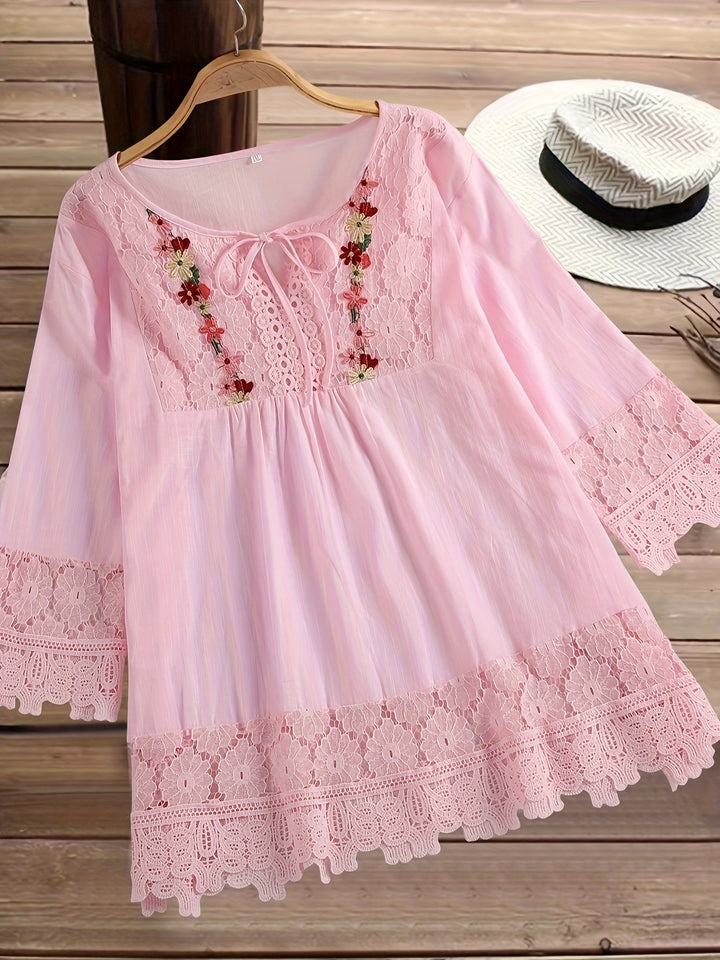 Tavo™ | Blusa Elegante in Pizzo Fino