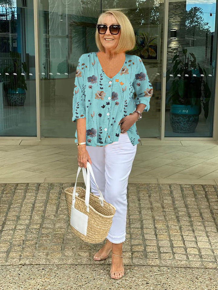 Eilo™ | Top Floreale Elegante per uno Stile Senza Sforzo