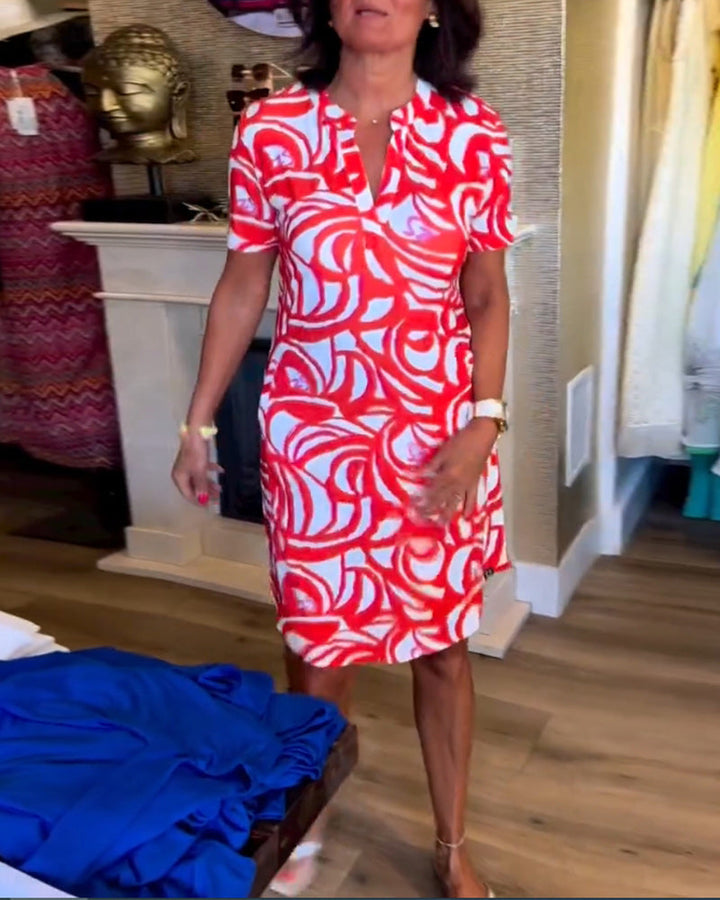 Theo™ | Abito estivo leggero a trapezio con scollatura a V