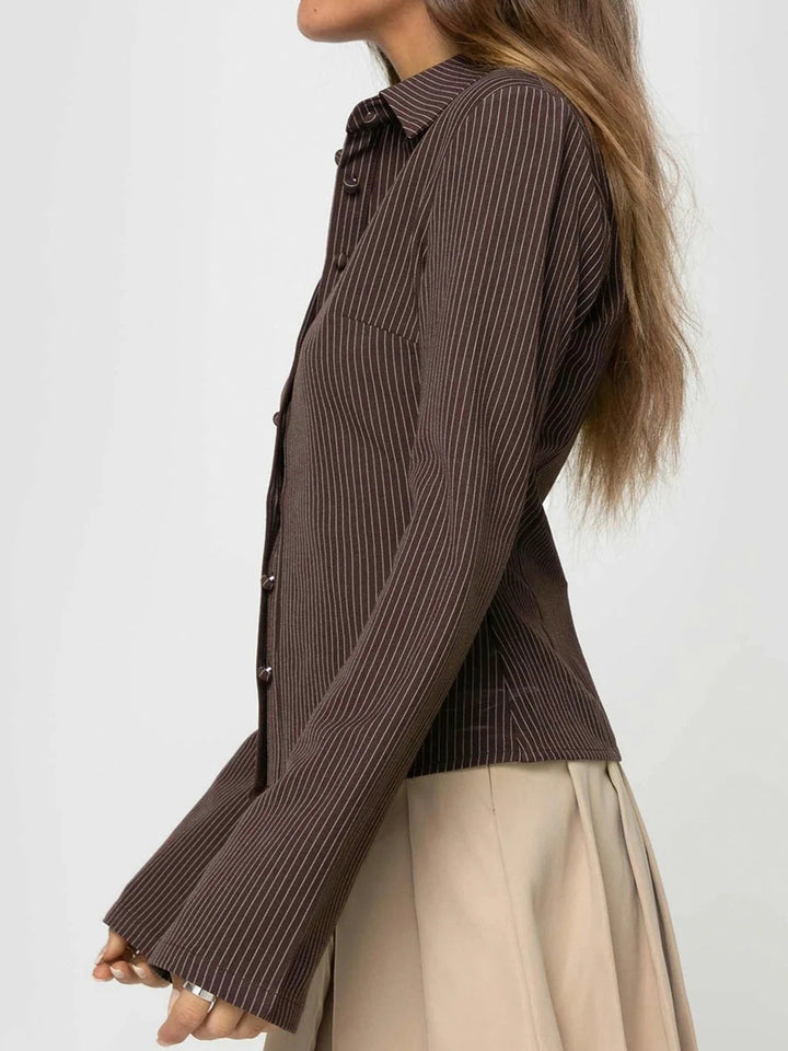 Zypharia™ | Blusa Retro Elegante con Bottoni