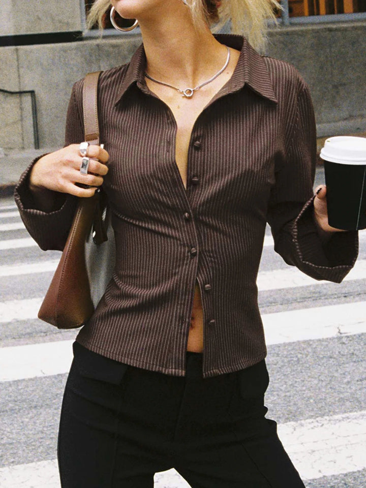 Zypharia™ | Blusa Retro Elegante con Bottoni