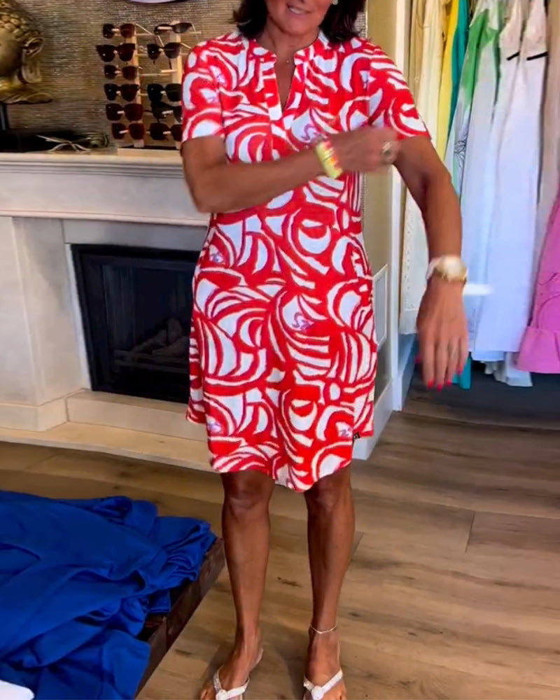 Theo™ | Abito estivo leggero a trapezio con scollatura a V