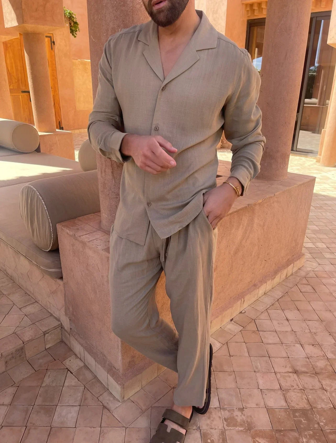 Liam™ | Completo in lino per uno stile estivo senza sforzo