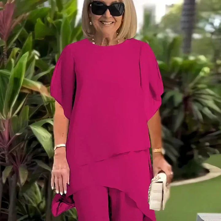 Giselle™ | Completo Elegante Top e Pantaloni Irregolari